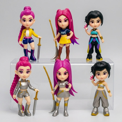 K-Pop Warrior Girls – 6-Piece Collectible Doll Set