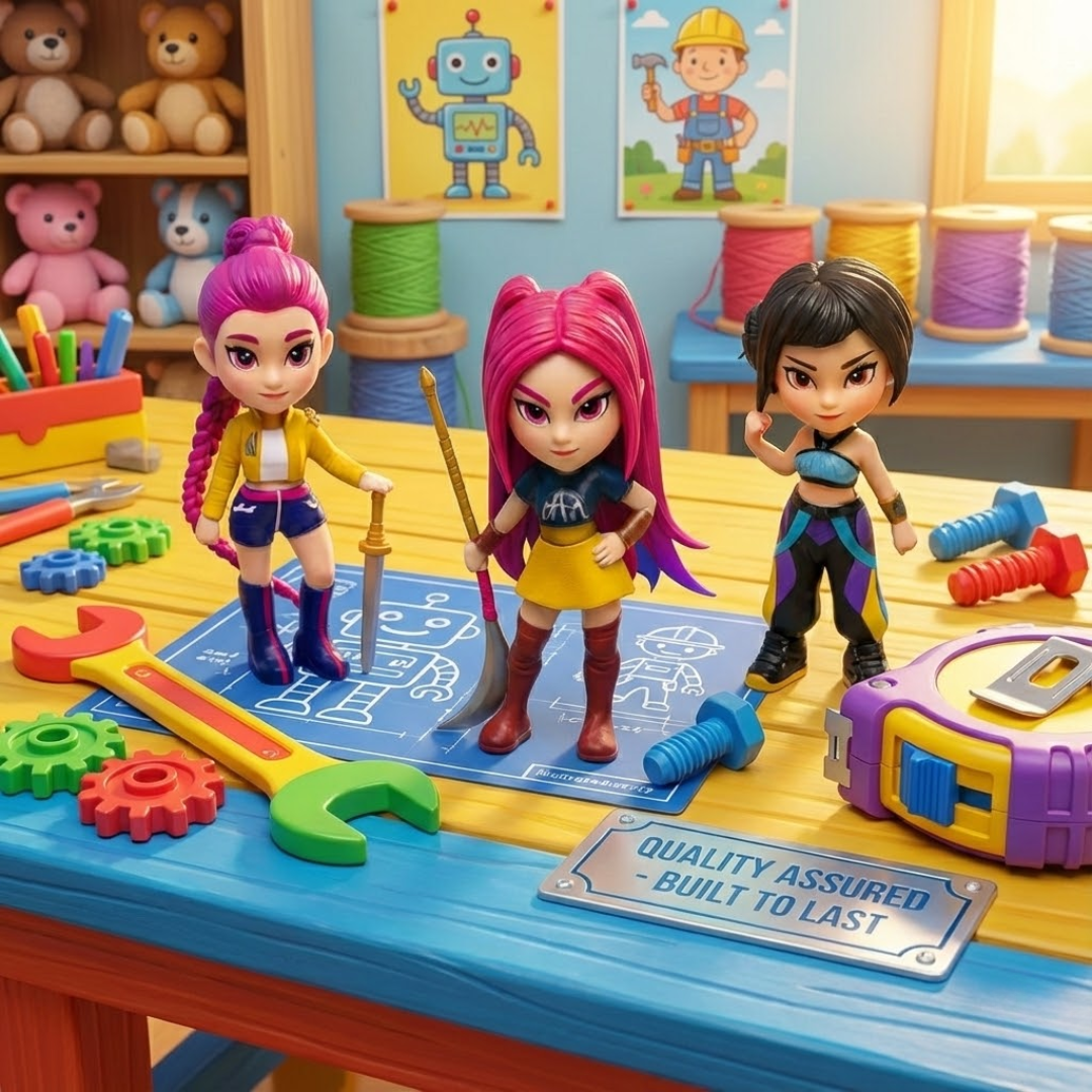 K-Pop Warrior Girls – 6-Piece Collectible Doll Set