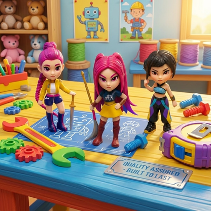 K-Pop Warrior Girls – 6-Piece Collectible Doll Set