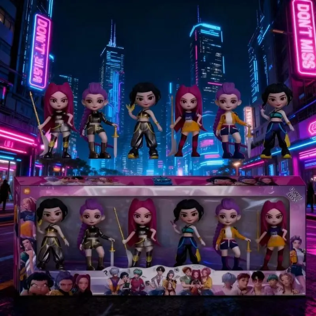 K-Pop Warrior Girls – 6-Piece Collectible Doll Set